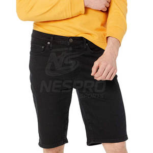Nouveau Style Custom Made 100% Cotton Casual Jeans Shorts Couleur Unie Séchage Rapide Haute Qualité Fabriqué au Pakistan pour Hommes - Product Image 3