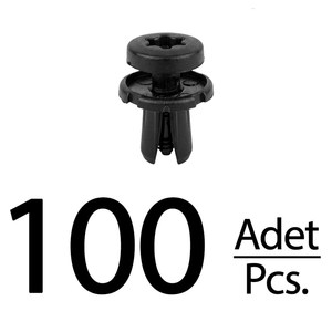 Push-type plastic <b>clip</b> for Renault, Peugeot and Mercedes - 100 piece - Product Image 1