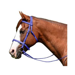 Brida de caballo de costura a mano duradera de PVC de diseño personalizado para carreras de caballos - Product Image 1