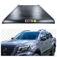 Accessoires pour Nissan Navara Pro4x UTE : Volets roulants anti-pression, couvercle souple rétractable étanche avec verrouillage à clé, style sport