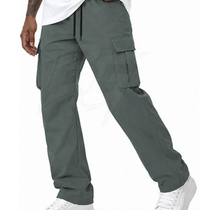 Pantalones Cargo Jogger para Hombre, Transpirables, de Algodón, Corte Recto, Ecológicos, Tela Suave al Tacto, Ajuste Flexible, Elegantes, Casuales, para Viajes, Uso Diario - Product Image 2