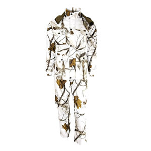 Autumn/Winter Outdoor Waterproof Breathable Camo Hunting <b>Suit</b> with <b>Corduroy</b> Fabric Warm Fleece Lining Custom Print Zipper Design - Product Image 1