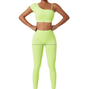 Nuevo Conjunto de Yoga para Mujer, 100% Algodón, Transpirable, Diseño Sólido Personalizable, Alta Calidad, Moda en Tendencia, Precio - Product Image 2