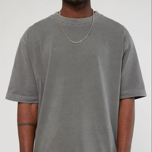 Camisetas de Hombre de Algodón Grueso Estilo Urbano con Logotipo Personalizado 2026, Camiseta Vintage con Estampado Gráfico de Alta Calidad, Lavado Ácido - Product Image 2