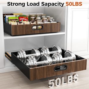 21 "Sâu kéo ra tủ tổ chức trượt ra ngăn kéo cho tủ <span class=keywords><strong>d</strong></span>ính với Nano phim cho nhà bếp đựng thức ăn - Product Image 3