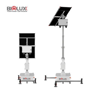 Polyvalent et nécessitant peu d'entretien avec 360 °   Tour de vidéosurveillance solaire HD <span class=keywords><strong>pour</strong></span> les besoins de sécurité des commerces de détail avec <span class=keywords><strong>surveillance</strong></span> 24h/24 et 7j/7 et reconnaissance IA - Product Image 1