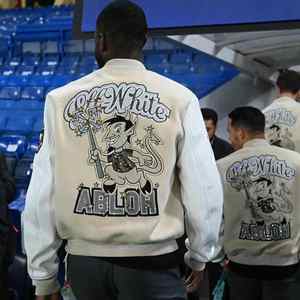 Chaqueta universitaria de lana para hombre, jersey de béisbol personalizado OEM bordado a la moda, chaquetas de moto personalizadas - Product Image 2