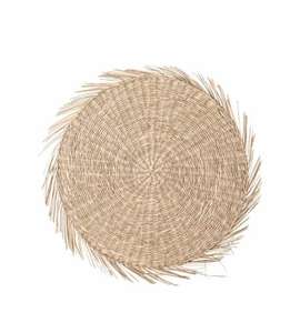 Wholesale Straw Coaster Natural Boho Round Woven Macrame <b>Placemats</b> Seagrass <b>Placemat</b> - Product Image 4