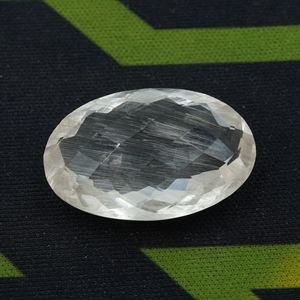 บุษราคัมธรรมชาติที่มีรูไทล์ภายในพลอยตัดรูปไข่เกรด AAA 200 CT สำหรับทำเครื่องประดับ - Product Image 3