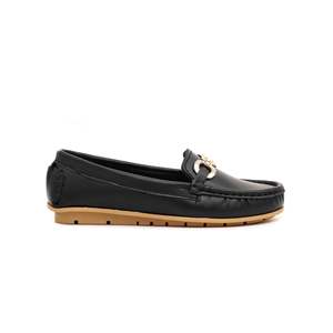 Mocassin formel noir pour filles KD0385 pour robes de cocktail - Product Image 3
