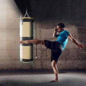 Premium Heavy Duty Punching <b>Bag</b> Unisex Leather Sands for <b>Training</b> Workout Durable Construction Strength Conditioning Skill - Product Image 5