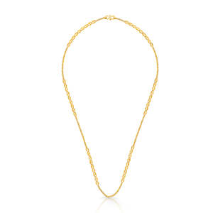Pulsera de Cadena de Oro Amarillo Opulent Flow, Unisex, de Eslabones Finos - Product Image 2