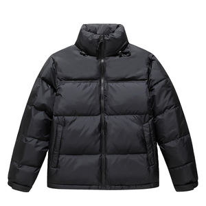 Noir Puffer Vestes Bubble Puffer Manteau Veste pour Hommes Haute Qualité Puffer Down Vestes Temps Froid Hiver Casual Tricoté - Product Image 1