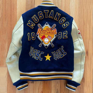 Chenille Embroidery Patch <b>Men</b> Baseball <b>Jackets</b> Oversized Letterman <b>Mens</b> Varsity <b>Jackets</b> - Product Image 6