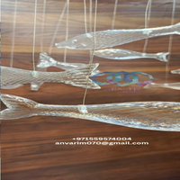 Elegante lámpara de araña de comedor, colgante de cristal de pez submarino para EE. UU., China, Emiratos Árabes Unidos, KSA, Bahrein, Omán, Arabia Saudita para Centro Comercial