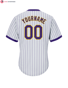 Logotipo cosido personalizado, nombre y número, cuello en V, camiseta de béisbol para hombres, mujeres, jóvenes, ropa deportiva transpirable a rayas - Product Image 5