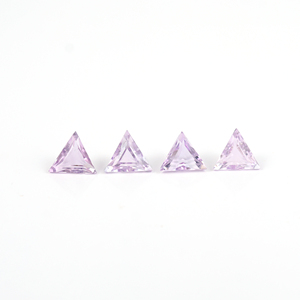 Triángulo en forma de 10MM amatista Rosa Natural de alta calidad corte facetado piedras preciosas sueltas al por mayor para la fabricación de joyas - Product Image 1