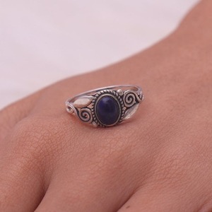Tendance Boho Style 925 Sterling Silver Améthyste Gemstone Ring Bijoux faits à la main Placage Rhodium Cadeau de mariage pour femmes filles - Product Image 3