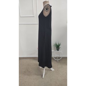 Vestido Largo con Tirantes y Cuello Redondo para Mujer, con Bolsillos, 34770 - Negro - Product Image 6