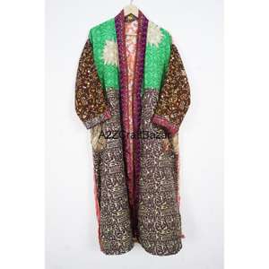 Bata de Seda 100% para Mujer, Cuello en V, Manga Tres Cuartos, con Cordón, Transpirable, Suave, Lujosa, Informal, Elegante, para Todas las Temporadas - Product Image 4