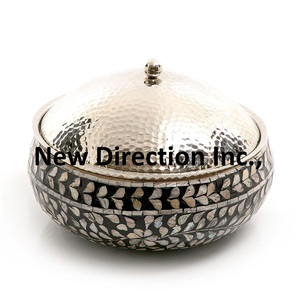 หม้อสแตนเลสเก็บความร้อนทรงกลมทำจากไม้สำหรับเสิร์ฟอาหาร - Product Image 3