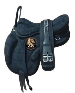 Sillín de caballo de cuero occidental de alta resistencia Asiento profundo Premium Árbol reforzado Paseo cómodo Sillín ecuestre duradero - Product Image 2