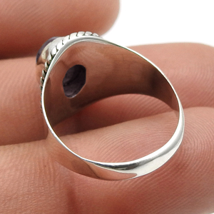 Exclusivo de moda hecho a mano 925 plata esterlina 100% anillos de piedras preciosas de turmalina Natural pedido personalizado diseño clásico joyería fina - Product Image 3