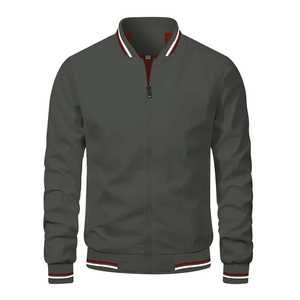 Chaqueta Bomber Impermeable de Lona 100% Algodón Personalizable para Hombre, Estilo Hip Hop Oversize con Capucha, para Parejas Universitarias, Formal - Product Image 6