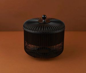 Olla caliente de cazuela árabe con diseño de alambre de Metal más vendida con soporte en acabado dorado, calentadores de comida Ramadán de Oriente Medio - Product Image 4