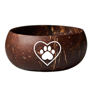 ชามกะลามะพร้าวงานแฮนด์เมดลายพิมพ์ขัดเงาเป็นมิตรกับสิ่งแวดล้อมศิลปะที่ไม่เหมือนใครของตกแต่งคนรักสัตว์เลี้ยงสไตล์น่ารักบ้านที่ยั่งยืน - Product Image 6