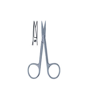 Ciseaux Iris 12.5cm lame incurvée tranchante ciseaux en acier inoxydable réutilisables Instruments chirurgicaux de haute qualité - Product Image 3