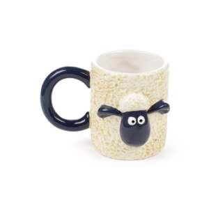 Taza de Cerámica Pintada a Mano en 3D de Shaun el Ovejo, Diseño Moderno, Apta para Microondas, para Ocasiones Modernas - Product Image 3