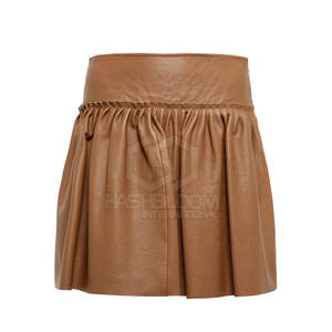 Jupe en cuir décontractée de haute qualité pour femmes, mini jupe en tricot respirante, taille naturelle, meilleur design, prix de gros, faible MOQ - Product Image 1