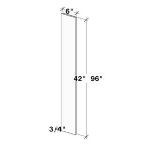 Accesorio para armario de cocina Glacier White 6 X H96 X D0.75 - Product Image 1