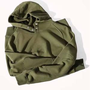 Sweat-shirts à capuche pour hommes, style streetwear d'hiver, épais, à double capuche, manches longues, vintage, coupe classique, broderie en polaire - Product Image 5