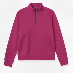 Sudadera con Capucha y Media Cremallera, Lisa, con Logotipo Personalizado, Cuello Redondo, para Hombre, Pantalones Deportivos, Chaqueta Deportiva Ecológica para Entrenamiento - Product Image 4