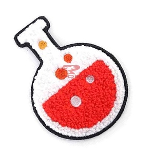 Parches bordados de chenilla de alta calidad, logotipo personalizado, forma de flor para ropa, la mejor opción colorida al por mayor - Product Image 2