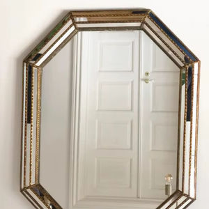 Large Vintage Venetian <b>Octagonal</b> <b>Mirror</b> - Product Image 1