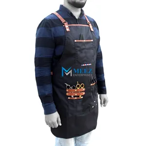 Hot Selling Barber Salon Apron Gown Cape Denim Hair Cutting Hairdressing Apron Use Barber Shop