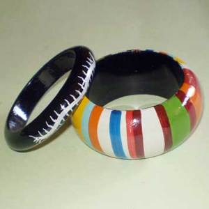 Brazaletes de moda simples de forma irregular de alta calidad Nueva pulsera pintada con logotipo personalizado aceptado - Product Image 4