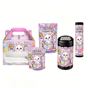 Custom Die Cut Mylar Bags With Box and <b>Jar</b> Smell Proof Packaging Set Food Grade Printed Packaging Solution - Product Image 6