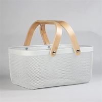 Hete Verkopende Beste Kwaliteit Vergulde Metalen Mand Keuken Ware Product Gootsteen Zeef Mand Rijst Groenten Fruit Drainer