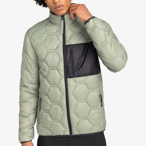 New Best Arrival Men's Casual Outdoor Coated Stand Hooded Puffer Jackets High Quality Customizable Front Zipper Design OEM - Product Image 2