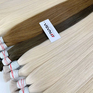Extensions de cheveux humains Double brut vietnamien 100g vague naturelle 28-30 pouces longueur étirée toutes les couleurs 55 cm de Long - Product Image 1