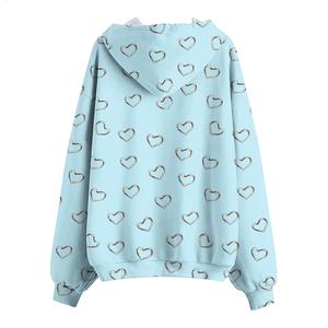 Sweat-shirts à capuche zippés pour femmes grandes tailles, streetwear, sweat-shirts amples pour l'entraînement, sweat-shirts unis d'hiver, mode 2025 2026 - Product Image 3
