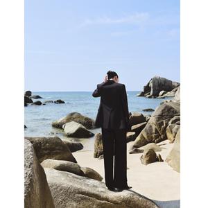 Pantalons de qualité, pantalons décontractés pour femmes, ODM, pantalons à jambes larges, vêtements pour femmes, satin Mison, pantalons élégants à 2 plis pour femmes - Product Image 4