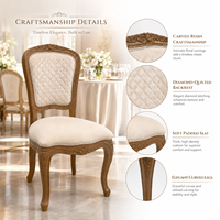 Chaise de salle à manger en rotin résine de qualité commerciale, chaise de restaurant à pieds courbés pour mariages et salles de banquet