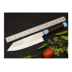 Cuchillo de chef hecho a mano de acero inoxidable con mango de madera de wenge y funda de cuero fino, cuchillo de cocina de moda, cuchillo viral. - Product Image 2
