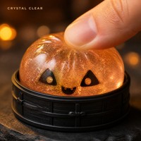 Boîte mystère de jouets anti-stress Halloween TPR Squishy Buns, visages mignons et effrayants, 6 modèles, cadeau de fête