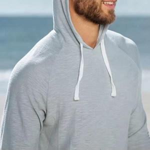 T-shirts pour hommes avec capuche personnalisés en Offre Spéciale à vendre bas quantité minimale de commande bas prix T-shirts haut de gamme avec capuche pour la salle de sport acceptent les services OEM/ODM - Product Image 6